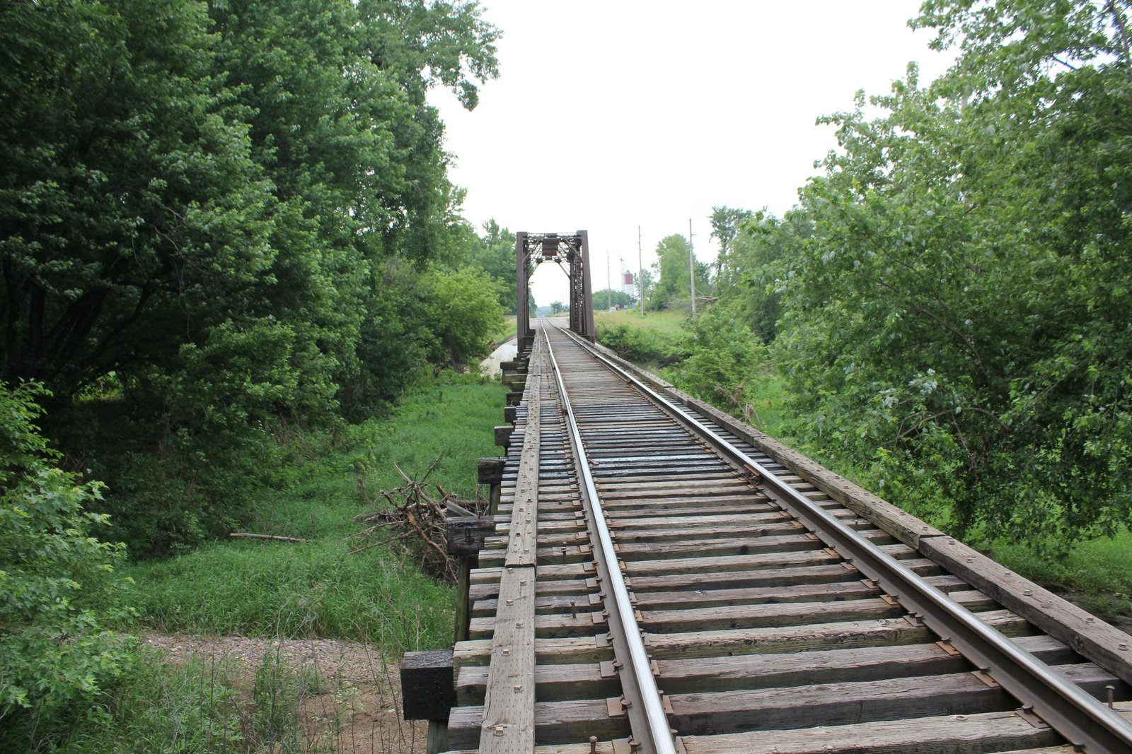 Looking south
